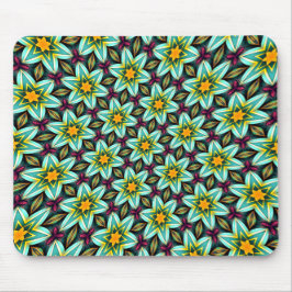 Groene sterren Bloemenpatroon Muismat