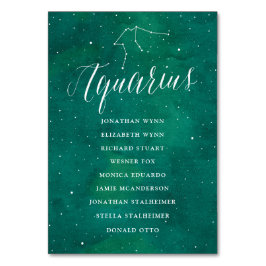 Groene Sterren Galaxy Zitkaart Kaart Aquarius