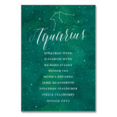 Groene Sterren Galaxy Zitkaart Kaart Aquarius (Achterkant)