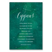 Groene Sterren Galaxy Zitkaart Kaart Cygnus (Voorkant)