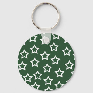 Groene Sterren Keychain