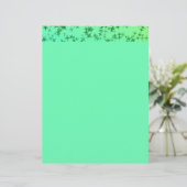 Groene sterren met effen (Staand voorkant)