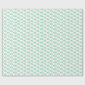 Groene sterren Modern design wrapping Paper Cadeaupapier (Vlak)