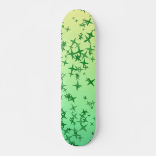Groene sterren skateboard