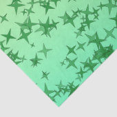 Groene sterren tissuepapier (Detail)