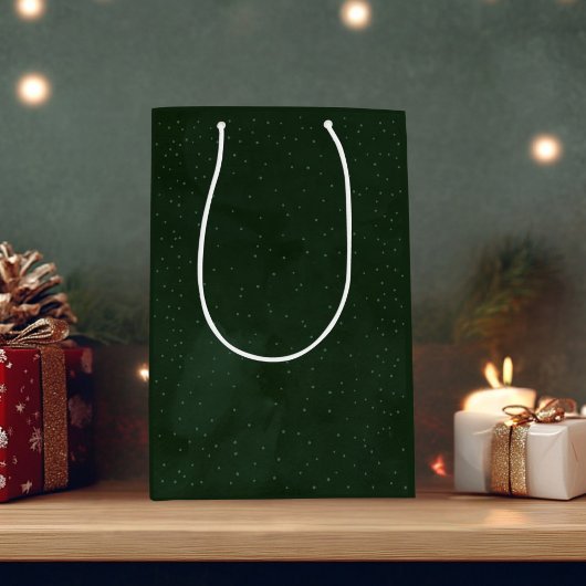 Groene & Sterrenkerst Medium Cadeauzakje