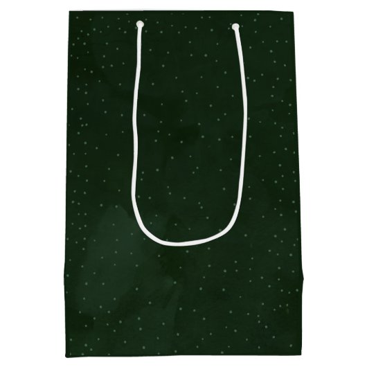 Groene & Sterrenkerst Medium Cadeauzakje (Achterkant)