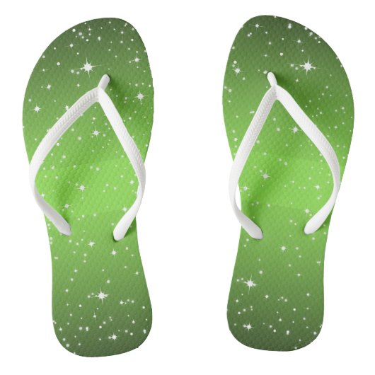 GROENE STERRENNACHT TEENSLIPPERS (Voetbed)