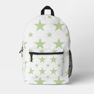 Groene sterrenpatroon pastel constellatie bedrukte rugzak