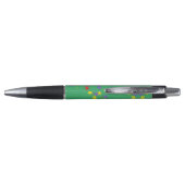 Groene sterrenpatroon pen (Achterkant)