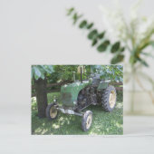 Groene Steyr Tractor 80A Briefkaart (Staand voorkant)