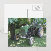 Groene Steyr Tractor 80A Briefkaart (Voorkant / Achterkant)