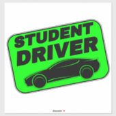 Groene Sticker voor nieuwe chauffeurs (Student Dri (Vel)