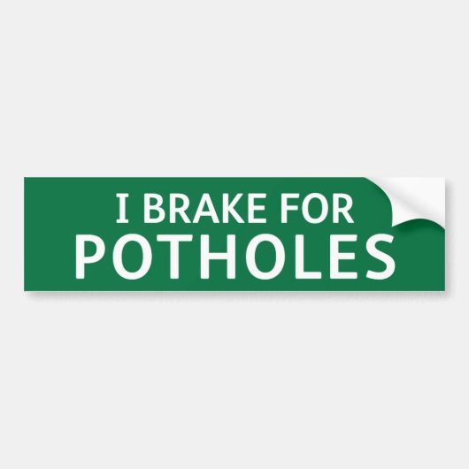 GROENE Sticker voor op de bumper: IK REM VOOR SCHA (Voorkant)