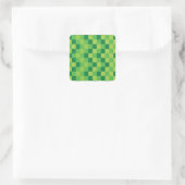 Groene Stickers van het Pixel - Personaliseer met  (Tas)