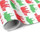 Groene Stier & Rode Beer, Doe-het-zelf Kleur BG, W Cadeaupapier (Rol Hoek)