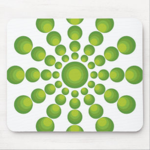 Groene stijl uit de jaren 70 muismat