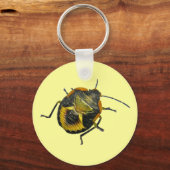 Groene Stink Bug Nymph Coördinerende Punten Sleutelhanger (Voorkant)