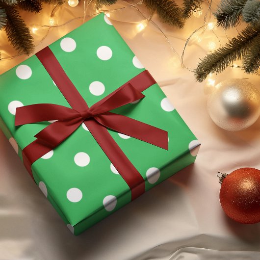 Groene Stip Cadeaupapier
