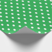 Groene Stip Cadeaupapier (Hoek)