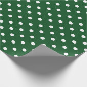 Groene Stip Cadeaupapier (Hoek)