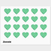 Groene Stip Chaos Hart Sticker (Vel)