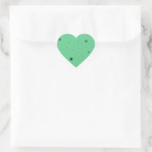Groene Stip Chaos Hart Sticker (Tas)