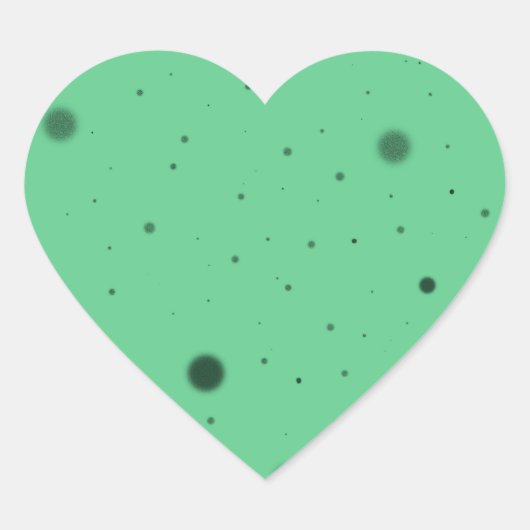 Groene Stip Chaos Hart Sticker (Voorkant)