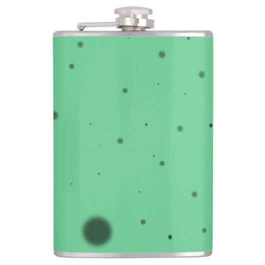 Groene Stip Chaos Heupfles (Voorkant)