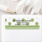 Groene Stippen adreslabel Etiket (Insitu)