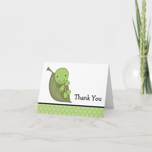 Groene Stippen Baby Shower Bedankt (Voorkant)
