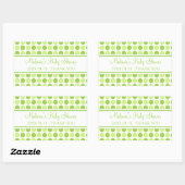 Groene Stippen Baby shower begunstigen Stickers (Vel)