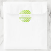 Groene Stippen Baby shower begunstigen Stickers (Tas)