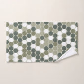 Groene stippen bad handdoek (Handdoek)