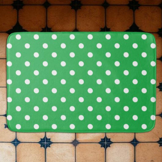 Groene Stippen Badmat