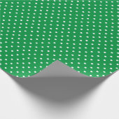 Groene Stippen Cadeaupapier (Hoek)