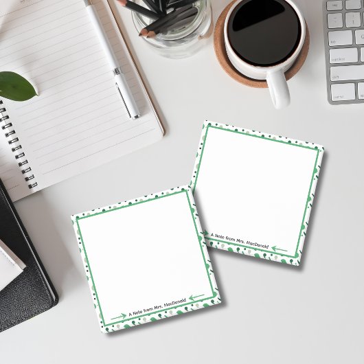 Groene Stippen Docenten Waarderingsgeschenk Post-it® Notes