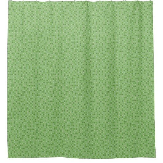 Groene Stippen Douchegordijn (Voorkant)