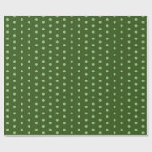 Groene Stippen Eenvoudig Minimaal Cadeaupapier (Vlak)