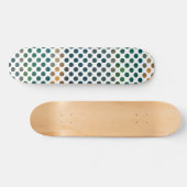 Groene Stippen Gradiënt Persoonlijk Skateboard (Horizontaal)