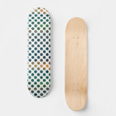 Groene Stippen Gradiënt Persoonlijk Skateboard (Voorkant)