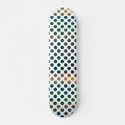 Groene Stippen Gradiënt Persoonlijk Skateboard (Voorkant)