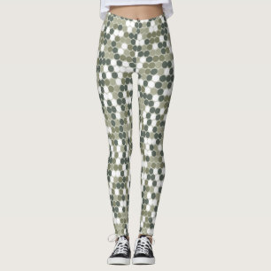 Groene stippen leggings