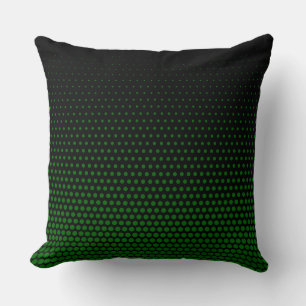 Groene Stippen Modern Black Kussen