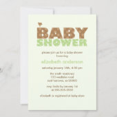 Groene Stippen Neutraal Baby shower Kaart