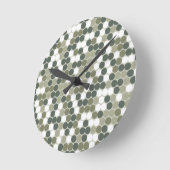 Groene stippen ronde klok (Hoek)