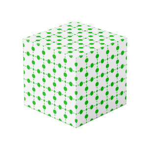 Groene Stippen, Stippenpatroon, Stippen, Gestippel Kubus