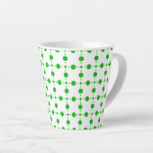 Groene Stippen, Stippenpatroon, Stippen, Gestippel Latte Mok (Rechterhoek)