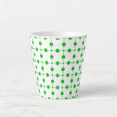 Groene Stippen, Stippenpatroon, Stippen, Gestippel Latte Mok (Voorkant)
