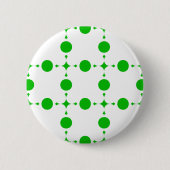 Groene Stippen, Stippenpatroon, Stippen, Gestippel Ronde Button 5,7 Cm (Voorkant)